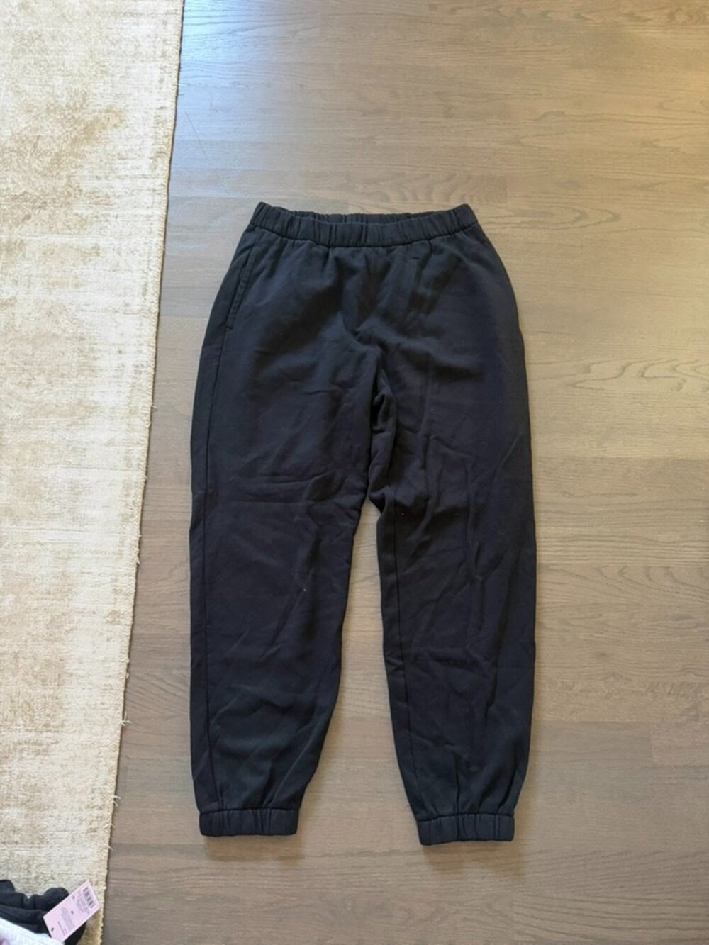 Hollister Black Adjustable-Rise Jogger Sweatpants Size Large